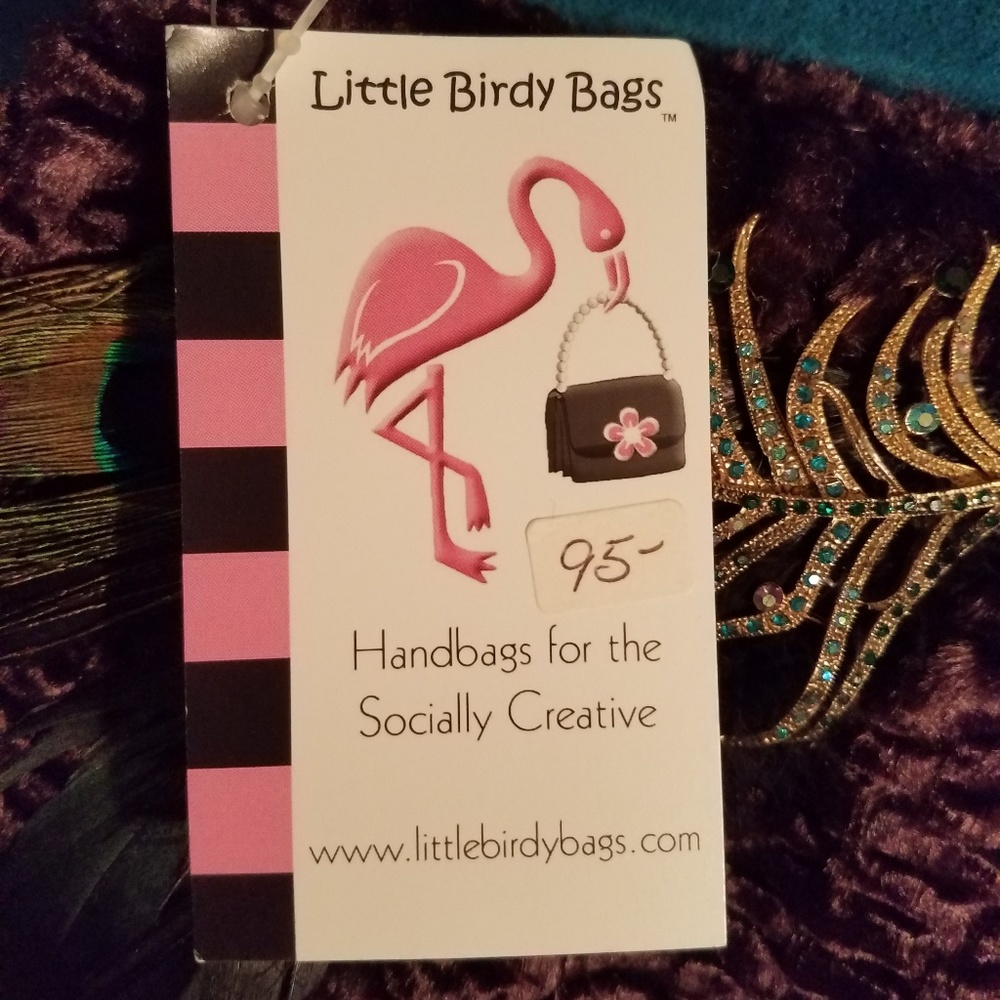 SOLD! ONE OF A KIND! Peacock Cocktail Purse - Picture 8 of 8